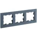 BRITE Рамка 3 поста РУ-3-2-Бр стекло маренго матовый IEK