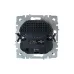 BRITE Розетка с заземлением с защитными шторками 16А с USB A+A 2,1А РЮш10-1-БрА алюминий