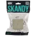 SKANDY Выключатель 1-клавишный проходной с индикацией 10А SK-V08B бежевый IEK