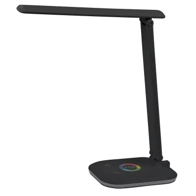 Настольный светильник ЭРА NLED-502-11W-BK светодиодный с RGB ночником черный