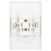 Розетка Intro Style 7-204-01 двойная без заземления 2х2P, 16А-250В, IP20, СУ, белый