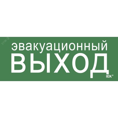Этикетка самоклеящаяся 240х90 мм ''Эвакуационный выход''