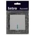 Выключатель Intro Accent 6-102-01 с подсветкой, 10А-250В, IP20, СУ, AL/CU, белый