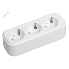 Розетка переносная разб. К03 3 места CLASSIC IEK