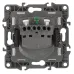 12-2103-05 ЭРА Розетка 2P+E Schuko со шторками с крышкой, 16A-250В, IP20, Эра12, антрацит (10/100/21