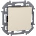 Выключатель 1-клавишный проходной 10АХ безвинтовое крепление слоновая кость INSPIRIA