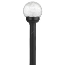 SL-PL33-CRAC ЭРА Садовый светильник на солнечной батарее, пластик,стекло, черный, 33 см (12/672)