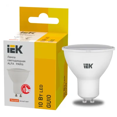 Лампа LED ALFA PAR16 софит 10Вт 230В 3000К GU10