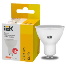 Лампа LED ALFA PAR16 софит 8Вт 230В 3000К GU10