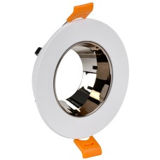 LIGHTING Светильник 4106 встраиваемый поворотный под лампу GU10 белый/шоколад пластик IEK