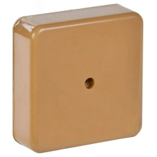 Тусо.Коробка универс. для кабель-каналов, 80х80х25мм(коричневая)