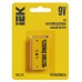 Батарейка щелочная Alkaline 6LR61 9V (1шт/блистер) IEK