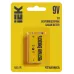 Батарейка щелочная Alkaline 6LR61 9V (1шт/блистер) IEK