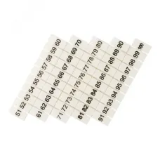 Маркеры для UT/ST/Push-in 2,5 с нумерацией 50-100 (100 шт.) EKF