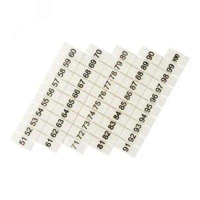 Маркеры для UT/ST/Push-in 2,5 с нумерацией 50-100 (100 шт.) EKF