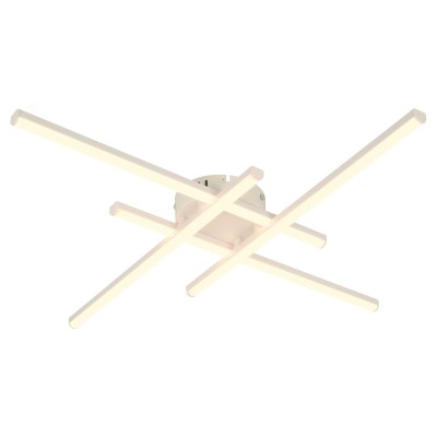 Светильник потолочный светодиодный ЭРА Модерн Nora CLL-1-62-RC WH с ДУ 62W 3000-6500К белый