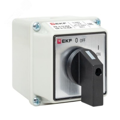 Кулачковый переключатель ПК-3-13 25А 3P 'ВКЛ-ВЫКЛ' IP54 EKF PROxima