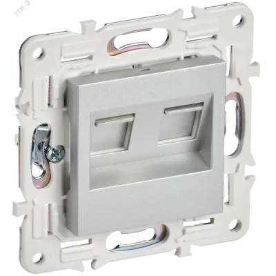 SKANDY Розетка компьютерная двойная RJ45 кат.6 SK-K04S серебряный IEK
