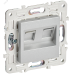 SKANDY Розетка компьютерная двойная RJ45 кат.6 SK-K04S серебряный IEK
