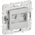 SKANDY Розетка компьютерная двойная RJ45 кат.6 SK-K04S серебряный IEK SKANDY Розетка компьютерная двойная RJ45 кат.6 SK-K04S серебряный IEK