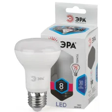 Лампочка светодиодная ЭРА STD LED R63-8W-840-E27 Е27 / Е27 8Вт рефлектор нейтральный белый свет