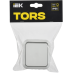 TORS Выключатель двухполюсный одноклавишный 10А IP55 TS311 белый IEK
