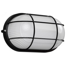 Светильник НПП1202 черный/овал с реш. 100Вт IP54 ИЭК