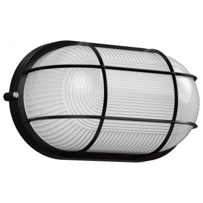 Светильник НПП1202 черный/овал с реш. 100Вт IP54 ИЭК