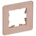 BRITE Рамка 1 пост РУ-1-2-Бр стекло дымчатый RE IEK