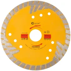 Диск отрезной алмазный, сегментный с защитными секторами Profi Plus, 125X2.4X8.3X22.2 мм