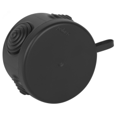 Коробка распределительная для открытой проводки 60x40 мм черная IP55