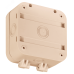 Коробка монтажная распределительная 133х120х60 мм для видеокамер двухкомпонентная HF IP68 бежевая