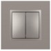 Переключатель ЭРА Elegance 14-1106-16 двойной, 10АХ-250В, титан