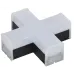 Светильник LED X-образный 1010 12Вт 6500К 180х180мм чер