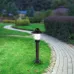 Садово-парковый светильник ЭРА НТУ 01-60-008 Поллар напольный черный IP54 Е27 max60Вт h660мм