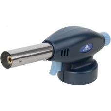 Горелка газовая на цанговый баллон, пласт.корпус, с пьезоподжигом, сопло 19 мм