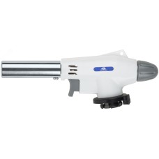 Горелка газовая на цанговый баллон, пласт.корпус, с пьезоподжигом, сопло 19 мм