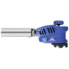 Горелка газовая на цанговый баллон, пласт.корпус, с пьезоподжигом, сопло 22 мм