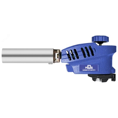 Горелка газовая на цанговый баллон, пласт.корпус, с пьезоподжигом, сопло 22 мм