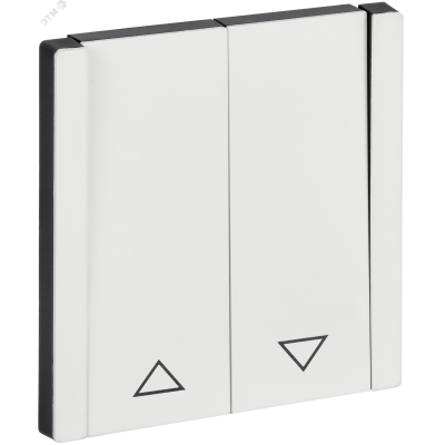 FORTE&PIANO Выключатель жалюзи 10А FP211M металл белый IEK