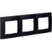 Рамка 3-местная антрацит ETIKA Рамка 3-местная антрацит ETIKA