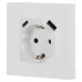 Розетка ЭРА Серия 12 12-4108-01М 2P+E 16A-250В со шторками с USB type-A+C 5В-3А белый матовый