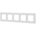 Рамка для розеток и выключателей ЭРА Серия 12 12-5205-01 на 5 постов, Классик, белый