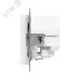 Механизм розетки с USB-A+С - 2шт, 16А, с заземлением, со шторками, белый Эпика EKF