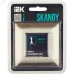 SKANDY Рамка 1-местная SK-F31N металл никель IEK