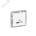 Механизм розетки USB-A+С, белый Эпика EKF