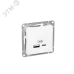 Механизм розетки USB-A+С, белый Эпика EKF