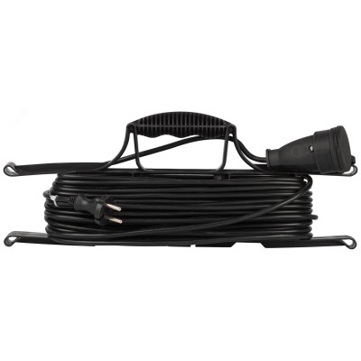 Удлинитель силовой ЭРА GREEN LINE FR-10-20m Greenline на рамке 1 розетка без заземления 20м ПВС 2x1мм2