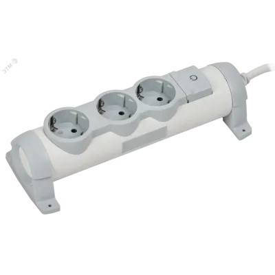 COMFORT Удлинитель У03К 3 места 2P+PE 3м 3х1,5мм2 16А белый IEK