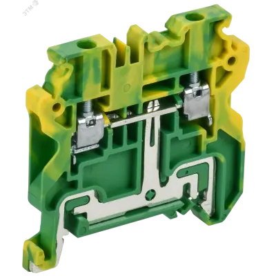ARMAFIX Колодка клеммная CY2.5 PE винтовая 2,5мм2 проходная заземляющая Ex IEK